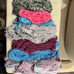 Bundle of 7 scarves (infinity/regular)